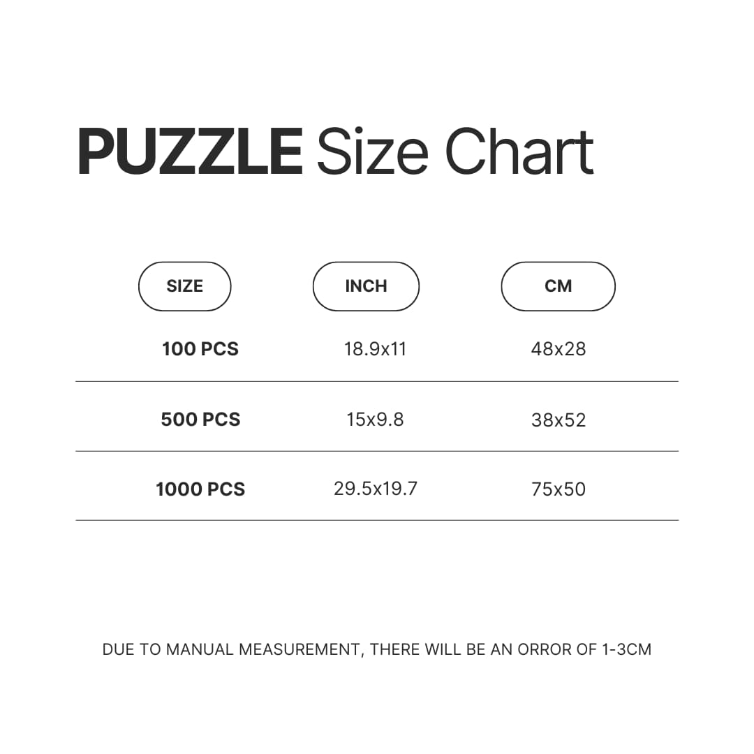 Puzzle Size Chart - Code Geass Store